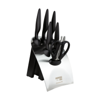 RF Greenworks 7 Piece Knife Block Set Black
