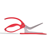 CUISIPRO Pizza Shears  Red 11.7x1.4x4.64