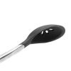 CUISIPRO Silicone Slotted Spoon 12/30.5cm Black (LFGB Silicone)