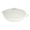 Commichef Cast Aluminium Shallow Casserole 32cm 6L Cream