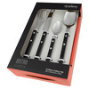 Bistro 4324 16 Piece Cutlery Black