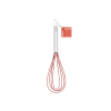 CUISIPRO Flat Whisk (4 wires) 10/25.4cm Silicone Red