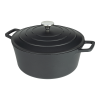 Commichef Cast Aluminium Casserole 28cm 6.5L Black