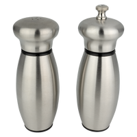 G Mill Inspire 2 Piece S/S Pepper Mill/Salt Shaker 15cm Satin