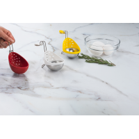 CUISIPRO Egg Poacher 2pc/Carded 6.5x4/16.5x10cm Silicone Red