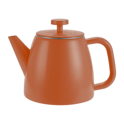 Café Ole Greenwich Double Wall Teapot 600ML Red