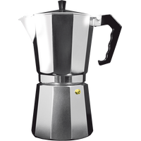 6 Cup Espresso Maker, Aluminium, Induction