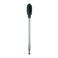 CUISIPRO Locking Tongs 12/30.5cm Silicone Black