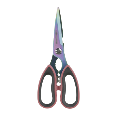RF Kitchen Scissors with Soft Touch Handles 21cm Rainbow PVD