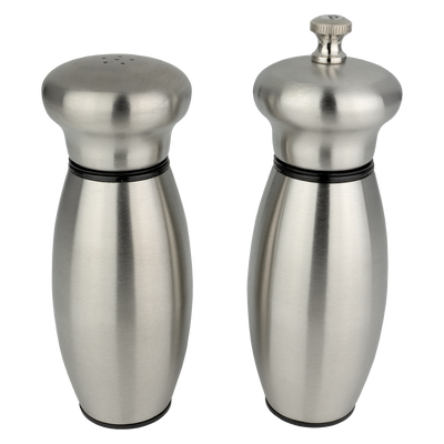 G Mill Inspire 2 Piece S/S Pepper Mill/Salt Shaker 15cm Satin