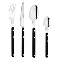 Bistro 4324 16 Piece Cutlery Black
