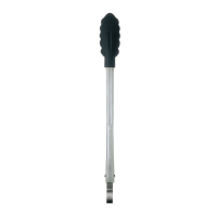 CUISIPRO Locking Tongs 9.5/24cm Silicone Black