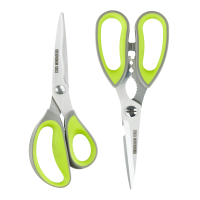 2 Piece Scissor Set KS-391 & KS-398 Grey/Green