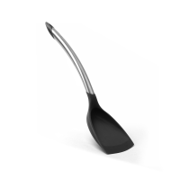 CUISIPRO Silicone Wok Turner 12.5/32cm Black (LFGB Silicone)