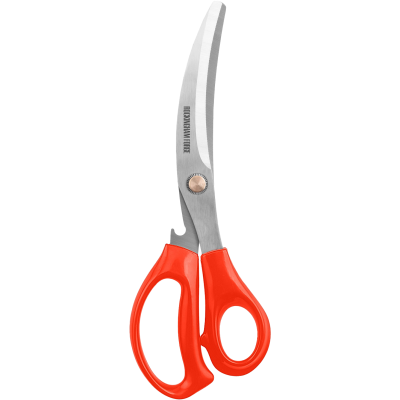 RF Scissors 9.25" Poultry Scissors Red Handle