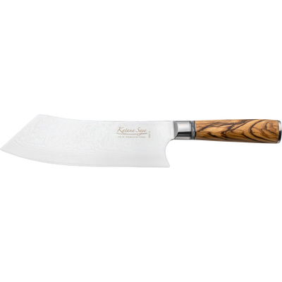 Katana Saya Olivewood BBQ Cook's Knife 21cm
