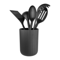Greenworks 5 Piece Utensil Set & Pot Black