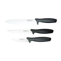 RF Essentials 3 Piece Kitchen Knife Set Black