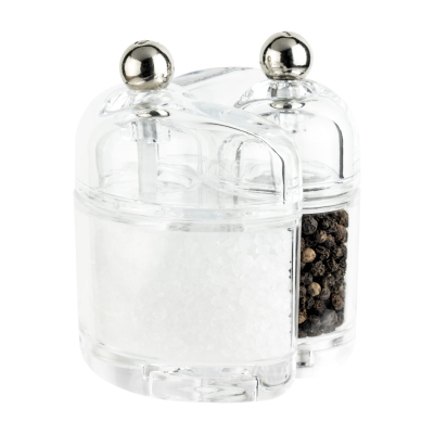 Gmill Condimates Acrylic Salt & Pepper Set Clear