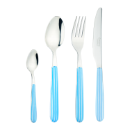 Greenwork 24 Piece Cutlery Set Seersucker Stripe