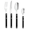 Bistro 4324 16 Piece Cutlery Black