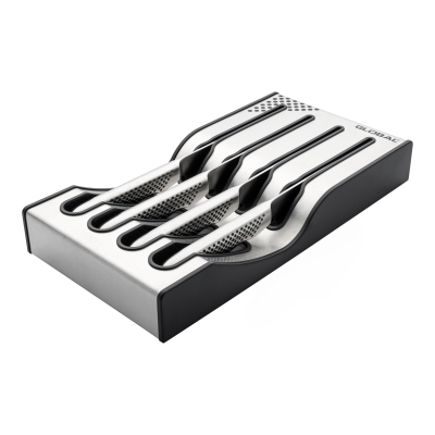 4 Piece Steak Knife Set with Storage Dock