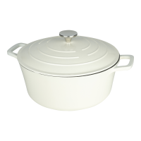 Commichef Cast Aluminium Casserole 28cm 6.5L Cream
