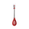 CUISIPRO Silicone Slotted Spoon 12/30.5cm Red (LFGB Silicone)