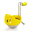 CUISIPRO Egg Poacher SS 2pc 3.8x5.5x2.7/10x14x7cm Yellow/White