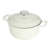 Commichef Cast Aluminium Casserole 20cm 2.8L Cream