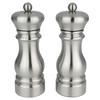 G Mill 6600 2 Piece Clear S/S Salt & Pepper Mill Set 17cm