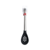 CUISIPRO Silicone Slotted Spoon 12/30.5cm Black (LFGB Silicone)