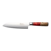 Katana Saya Elements Santoku Knife 18cm Volcanic Red