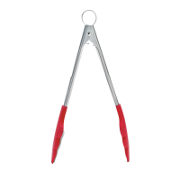 CUISIPRO Tongs with Teeth 9.5/24cm Silicone Red