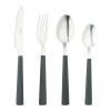 Bistro 4312 16 Piece Cutlery Set Black