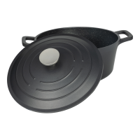 Commichef Cast Aluminium Cast Alumnium Casserole 24cm 5L Black