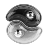 Gmill Condimates Acrylic Salt & Pepper Set Black & White