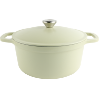Commichef Lightweight Cast Iron Casserole 26cm Garden Green