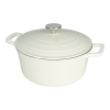 Commichef Cast Aluminium Casserole 24cm 5L Cream