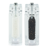 G Mill 9169 2 Piece Acrylic Salt & Pepper Mill Set 14.5cm