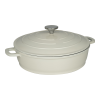 Commichef Cast Aluminium Shallow Casserole 28cm 4.5L Cream