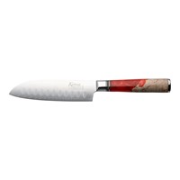 Katana Saya Elements Santoku Knife 12cm Volcanic Red
