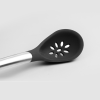 CUISIPRO Silicone Slotted Spoon 12/30.5cm Black (LFGB Silicone)