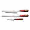 Katana Saya Elements 3 Piece Knife Set Volcanic Red