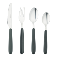 Bistro 4311 16 Piece Cutlery Set Black