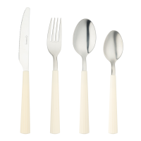 Bistro 4312 16 Piece Cutlery Set White