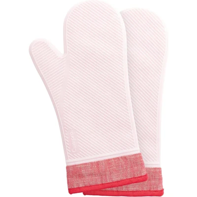 CUISIPRO Hand Safety Collection - Silicone Oven Mitt 35.6x18.8cm Red