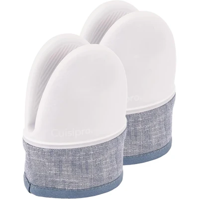 CUISIPRO Hand Safety Collection - Silicone Pinch Mitt 14.2x11.4cm Blue