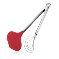 CUISIPRO Fish Tongs 13/33cm Silicone Red