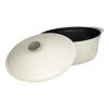 Commichef Cast Aluminium Oval Casserole 32cm 5.8L Cream